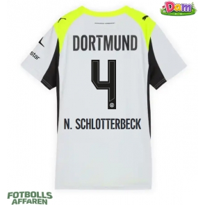 Borussia Dortmund Nico Schlotterbeck #4 Bortatröja Kvinnor 2025-26 Kortärmad